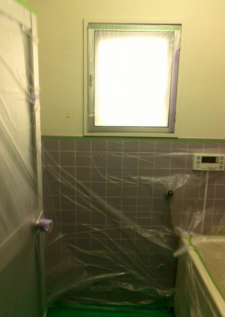 品川区　浴室塗装工事