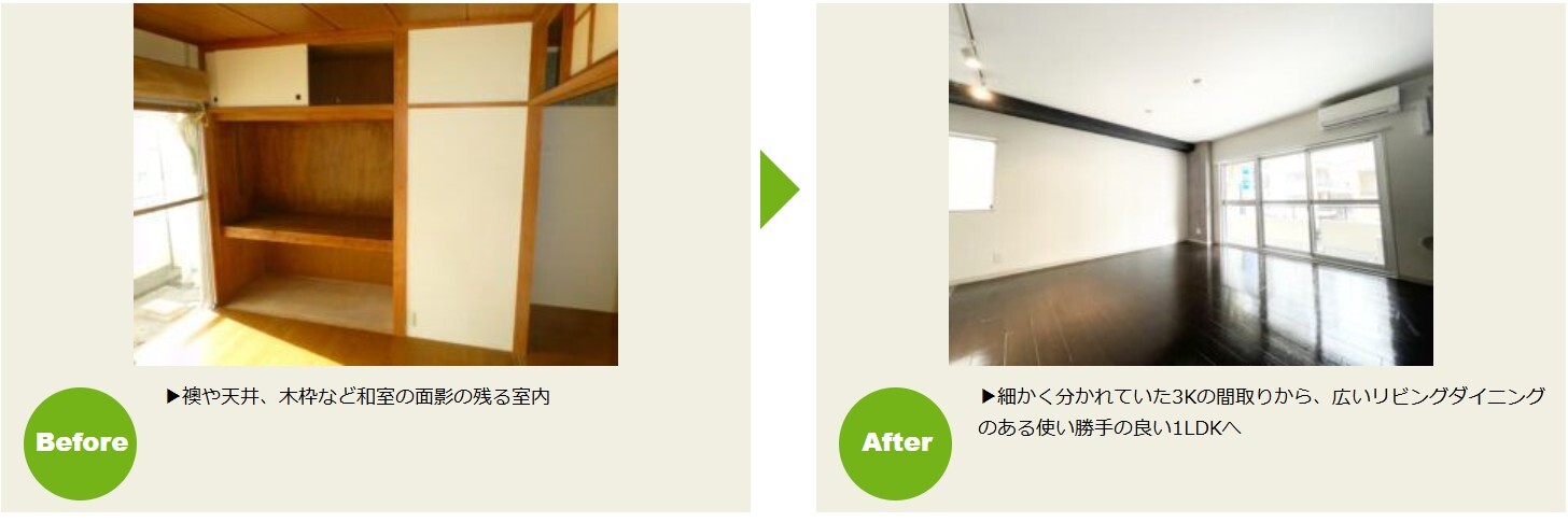 川崎市 空室対策 事例047 リノベーション賃貸は｢ らくらくLife｣